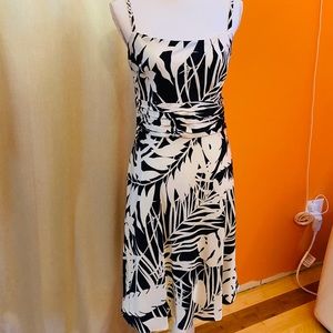 Ann Taylor black creme cocktail dress Size 6